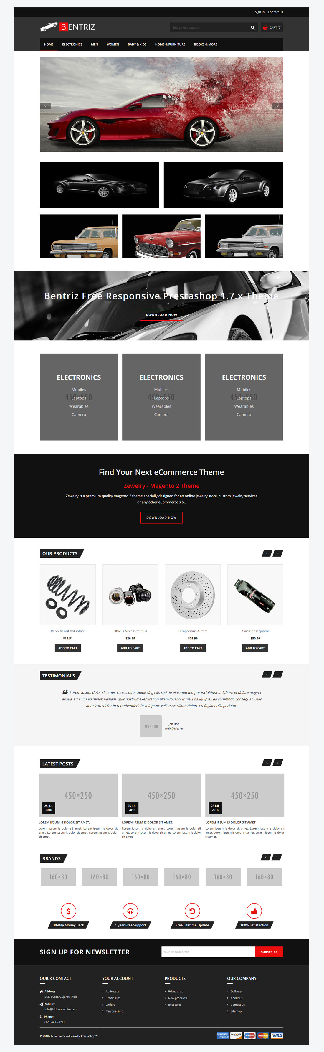 Bentriz Prestashop 1.7 Theme