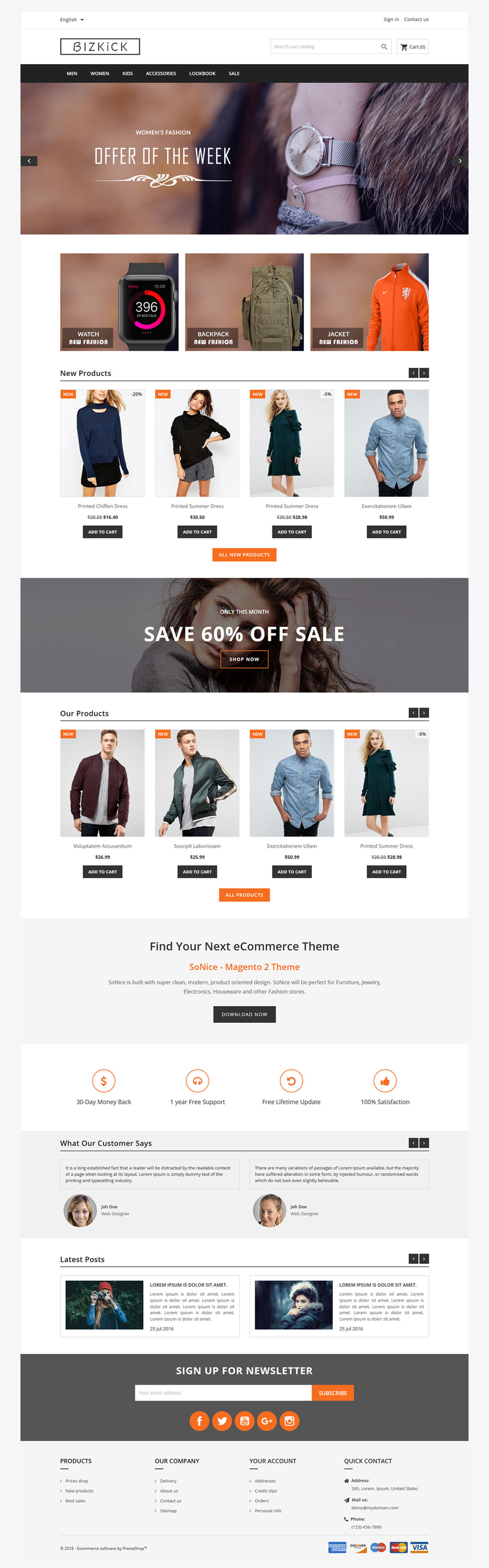 Bizkick Prestashop 1.7 Theme