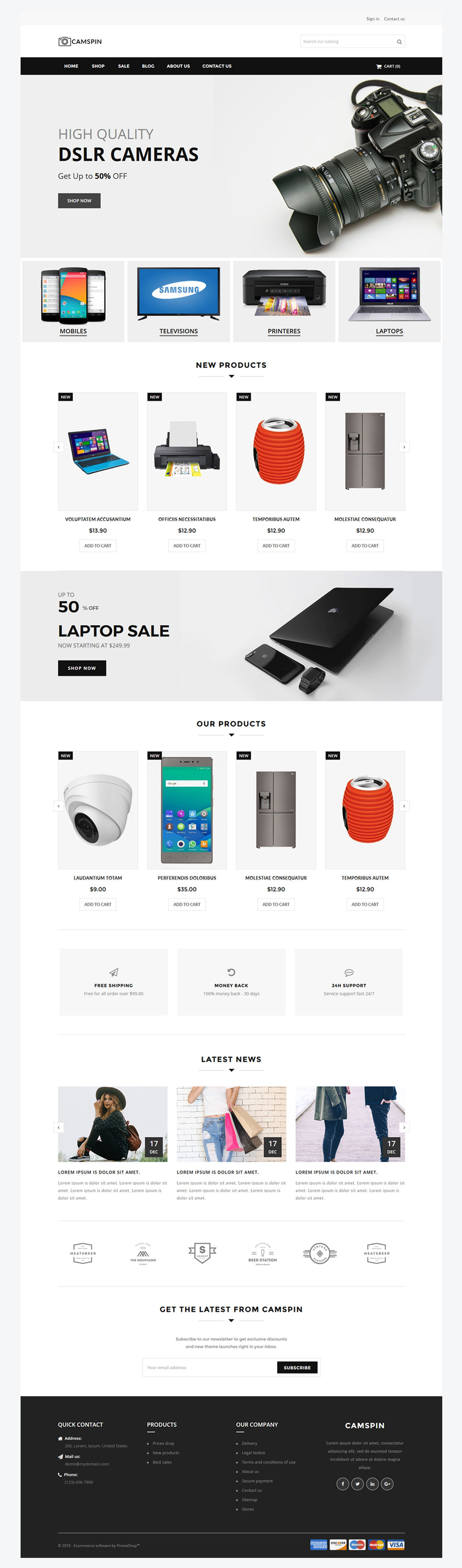 Camspin Prestashop 1.7 Theme