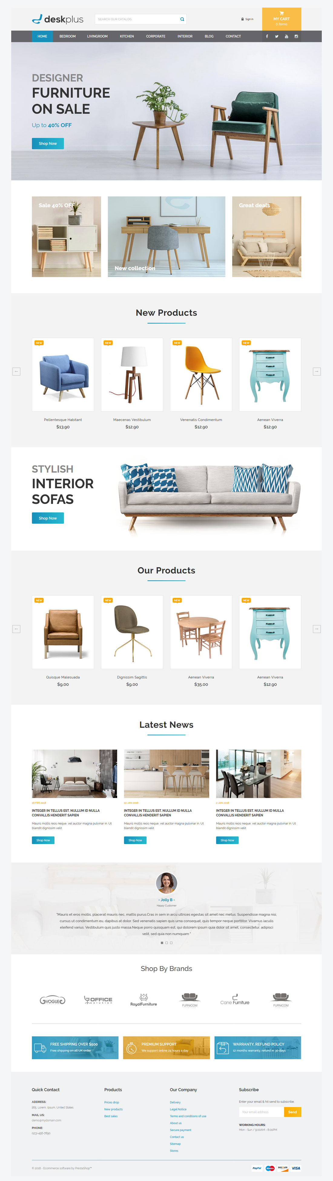 Deskplus Prestasop 1.7 Theme