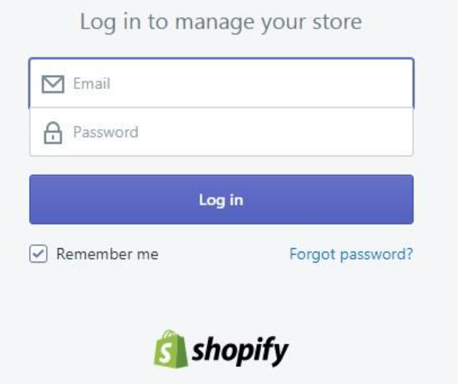 Shopify Login