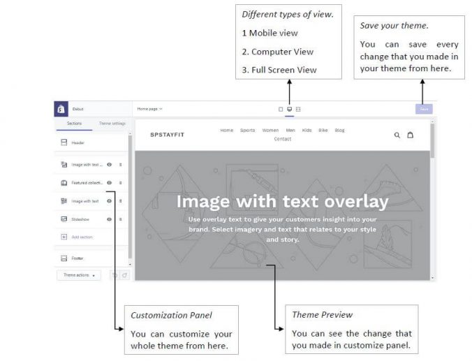 Shopify Theme Debut