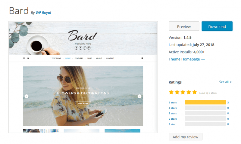 bard-wordpress-theme