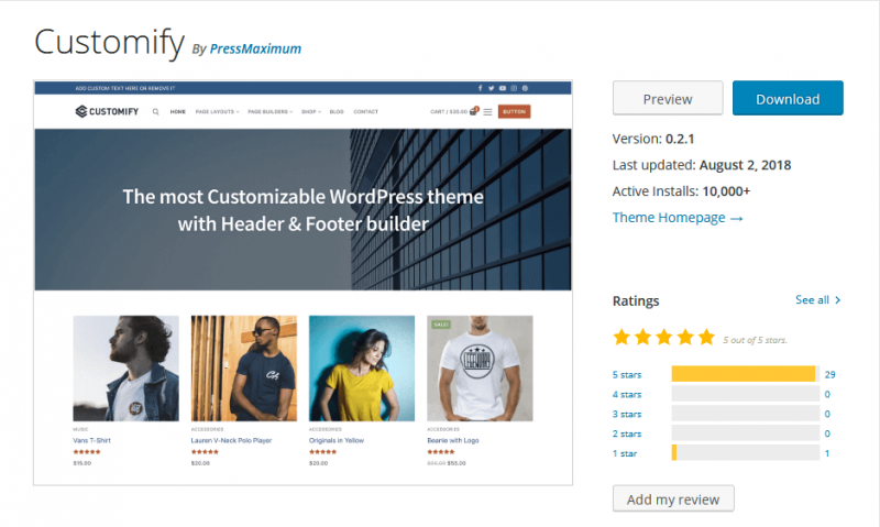 customify-wordpress-theme