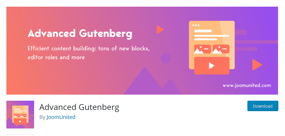 Advanced Gutenberg Plugin