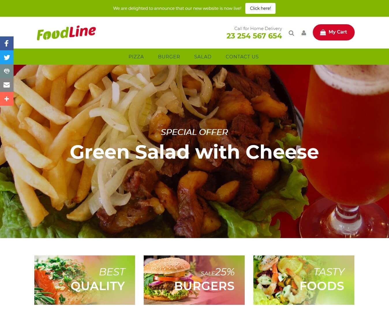 Foodline Prestashop Theme