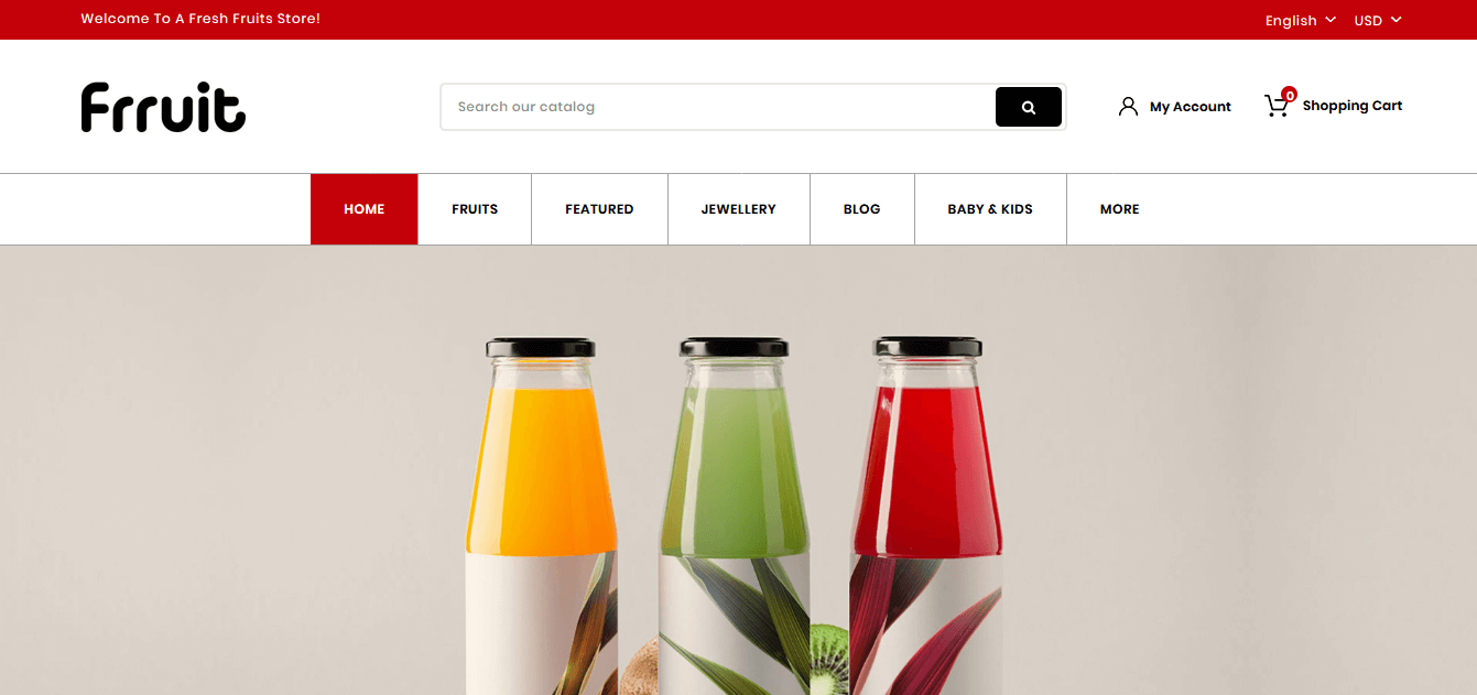 Frruit Prestashop Theme