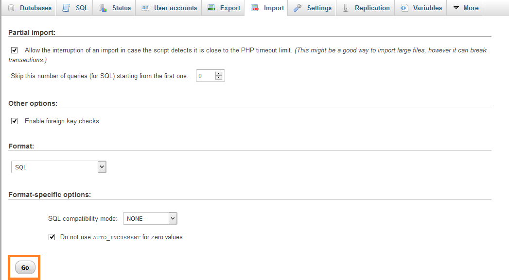 prestashop-database-restore