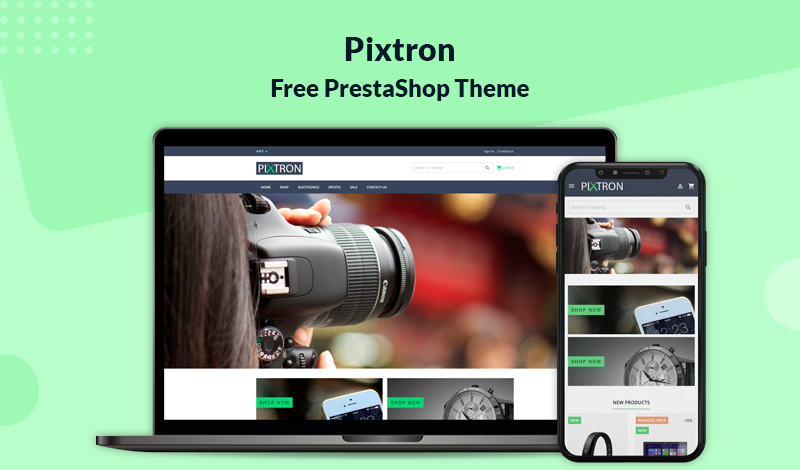 Pixtron – Free & Responsive Theme for Prestashop 1.7