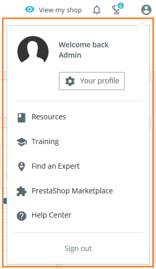 profile-menu-prestashop