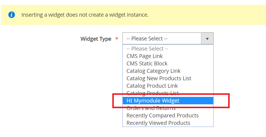 Magento 2 - How to Create Custom Widget