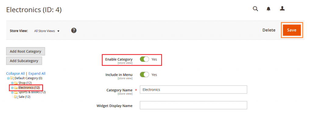 How to Disable Categories in Magento 2