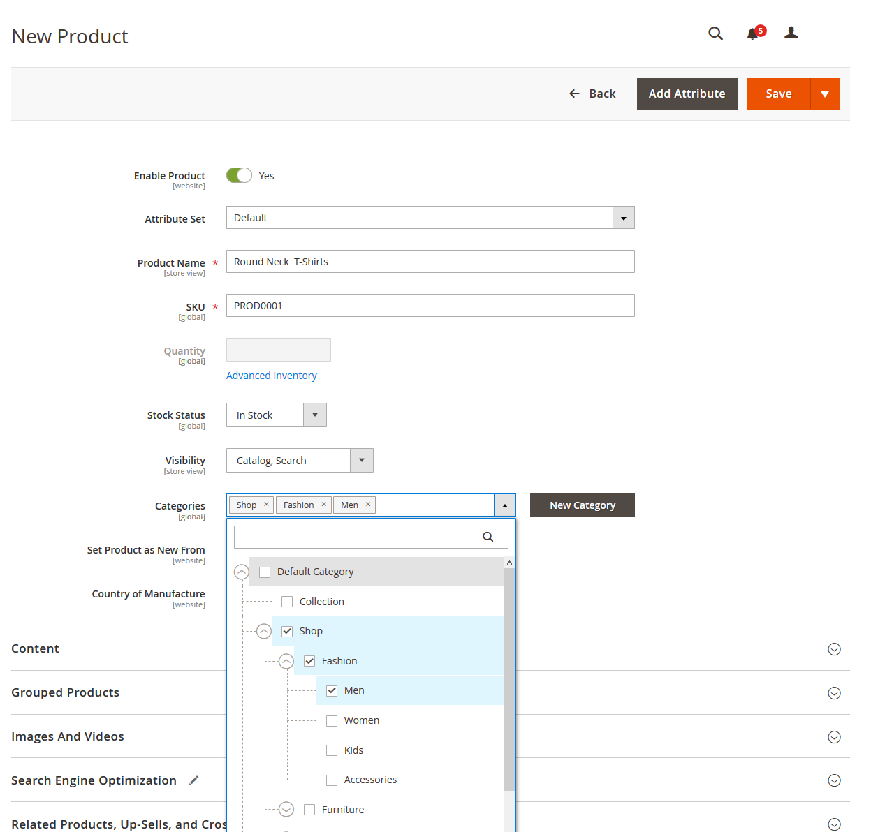 How to Create a Group Product in Magento 2 - HiddenTechies
