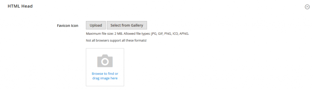 Here you can add Favicon icon. Set the Favicon that you want to show on frontend.