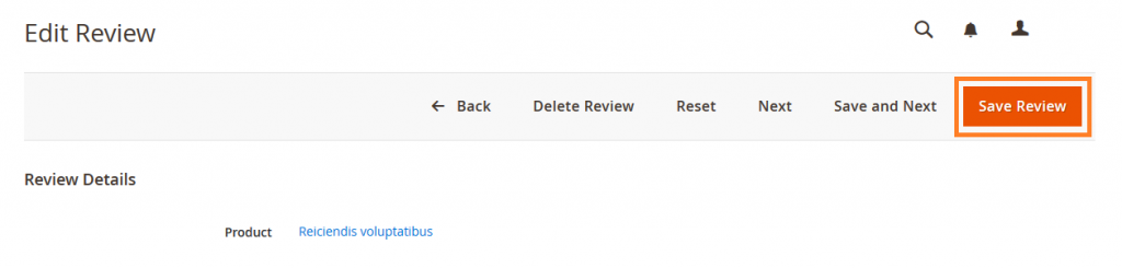 and then click on Save Review button.