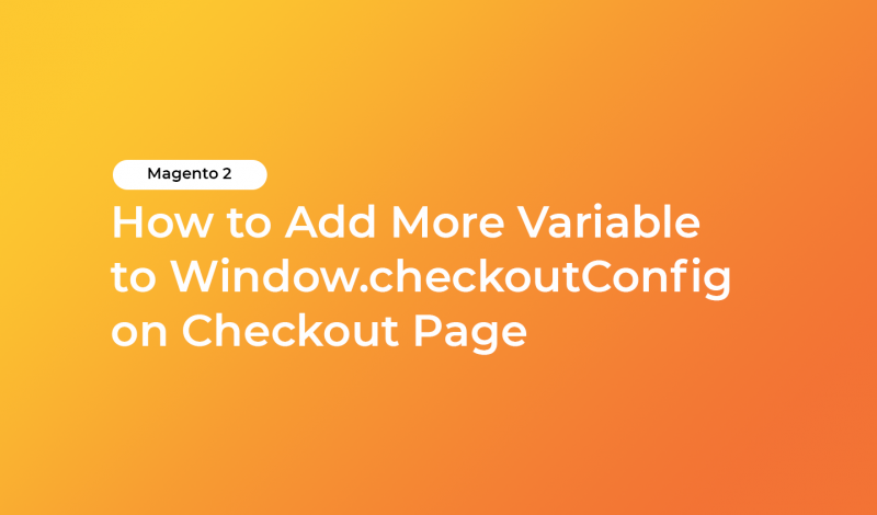 How to Add More Variable to Window.checkoutConfig on Checkout Page