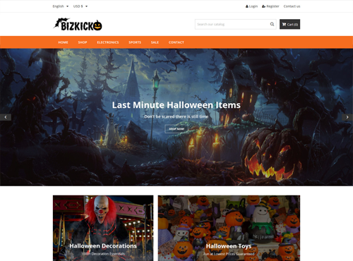 Halloween Prestashop Free Theme