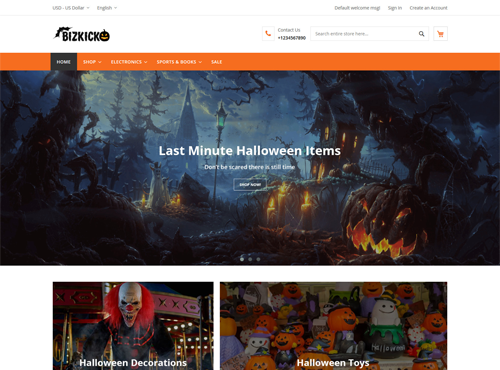 Halloween Magento 2 Free Theme