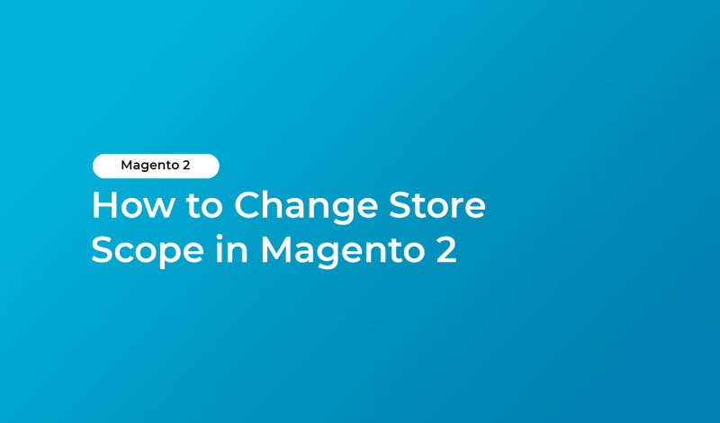 How to Change Store Scope in Magento 2