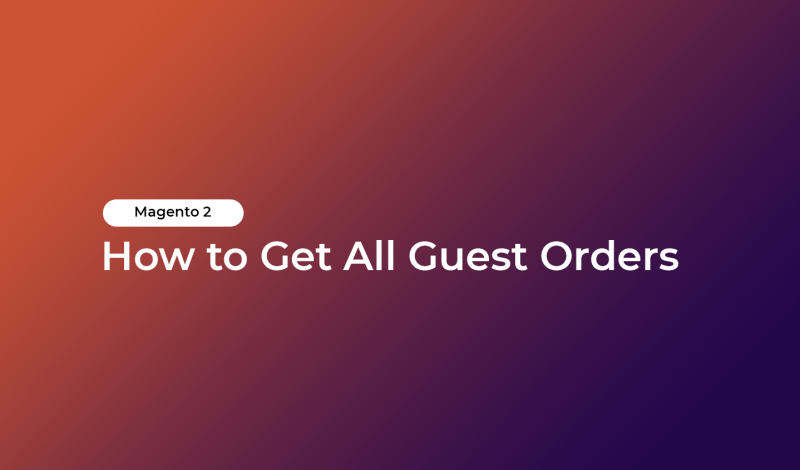 Magento 2 - How to Get All Guest Orders