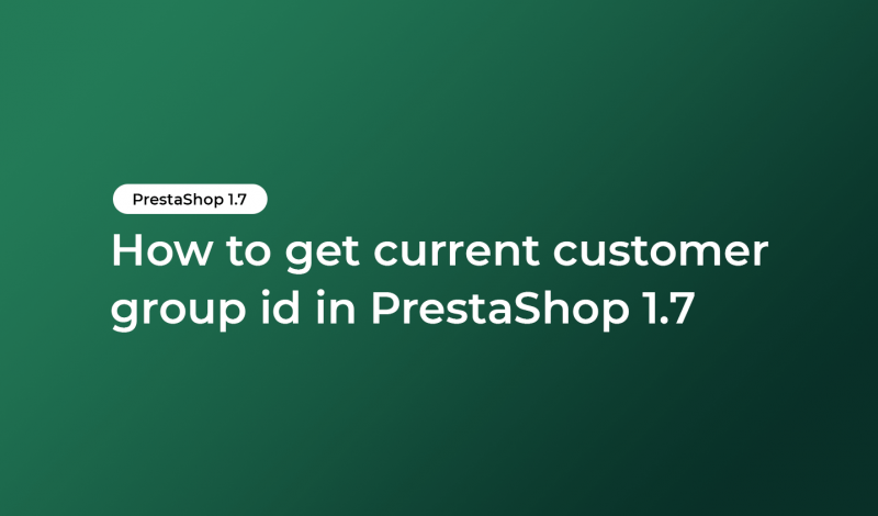 get current customer group id