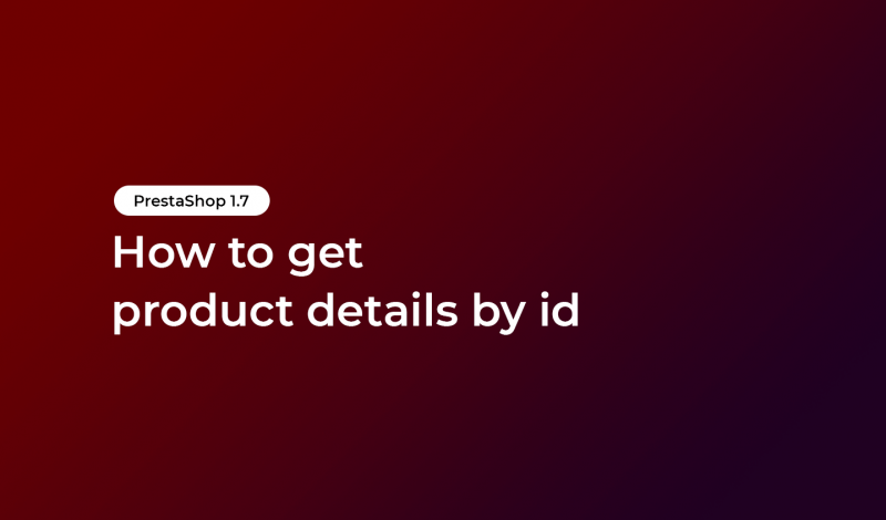 to get product details by id
