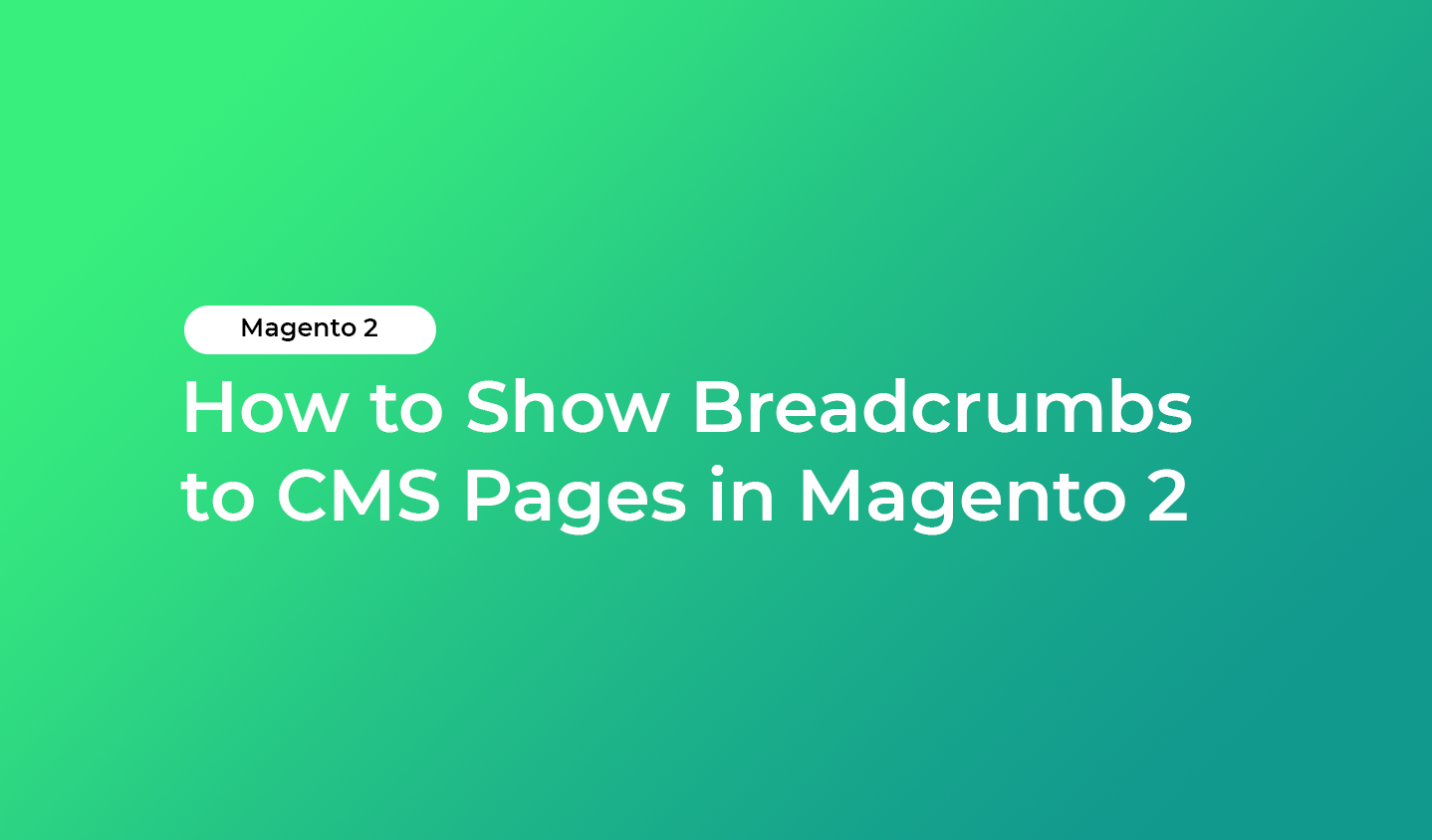 How to Show Breadcrumbs to CMS Pages in Magento 2 - HiddenTechies