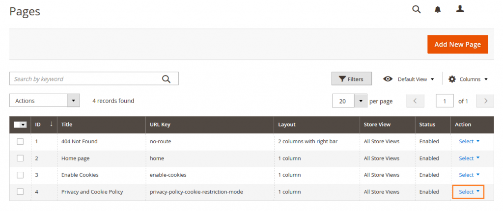 How to Edit Privacy Policy Page in Magento 2 