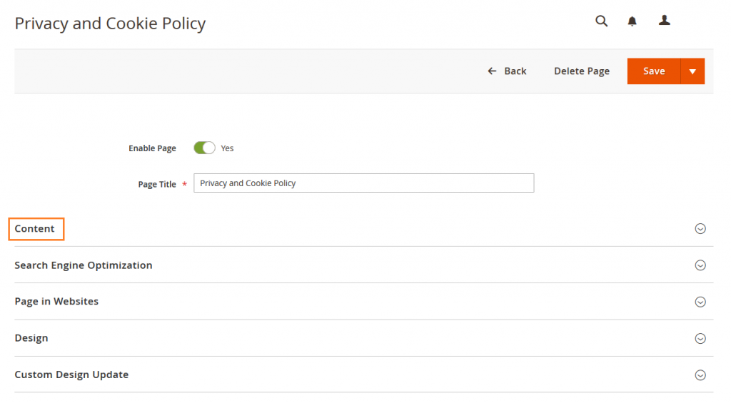 How to Edit Privacy Policy Page in Magento 2 