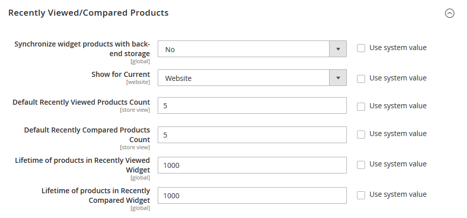 How to Configure Recently Viewed/Compared Products in Magento 2