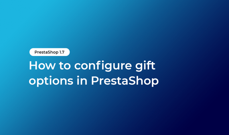 How to configure gift options in PrestaShop