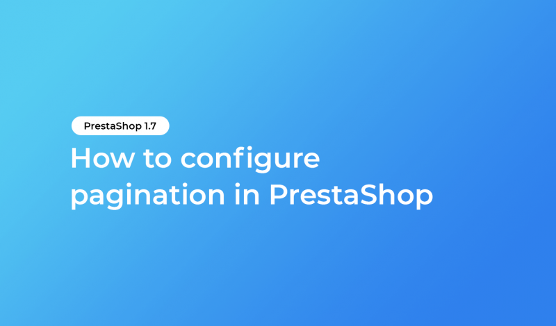 How to configure pagination in PrestaShop