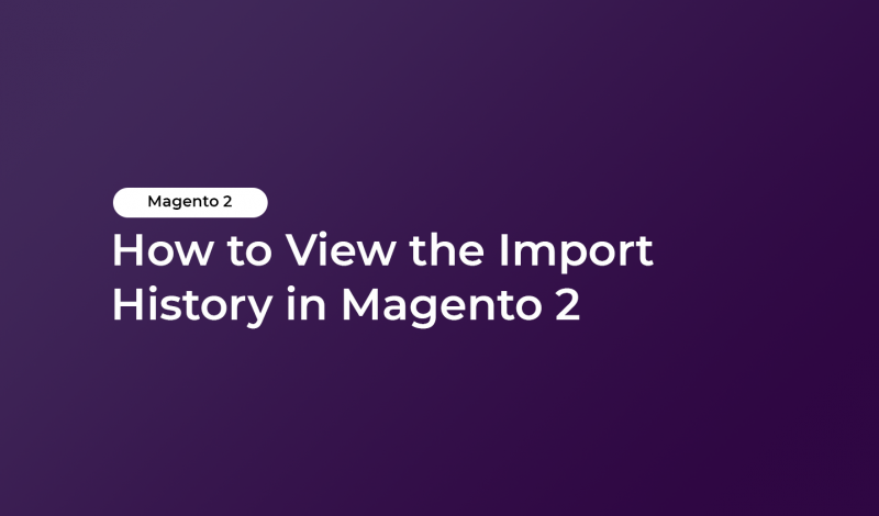 How to View the Import History in Magento 2