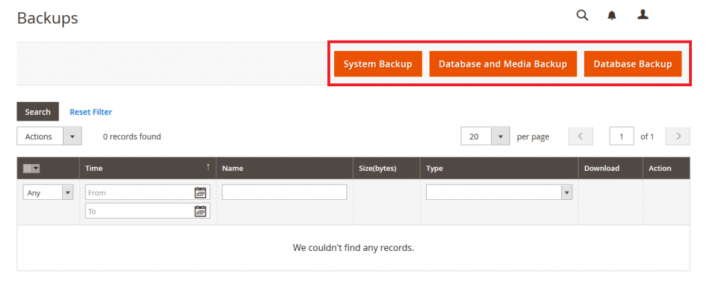 How to Create Backup via Admin Panel in Magento 2