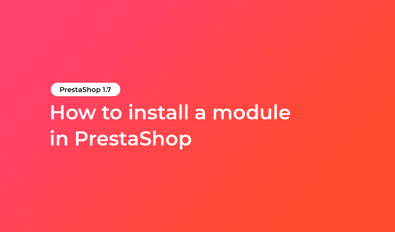 How to install a module in PrestaShop