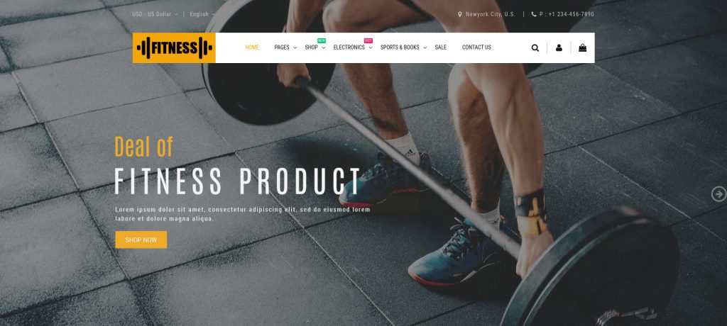 Gym & Sports Premium Magento 2 Themes