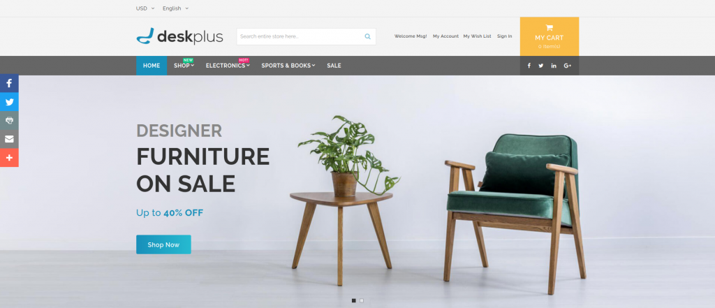 Top Minimal Furniture Magento 2 Templates