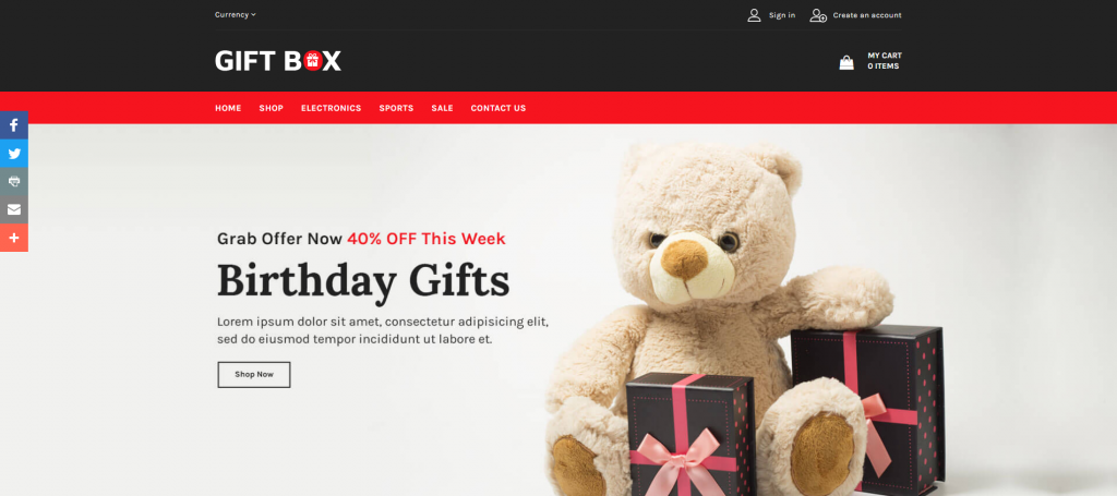 Gifts & Flowers – Premium PrestaShop Themes & Templates