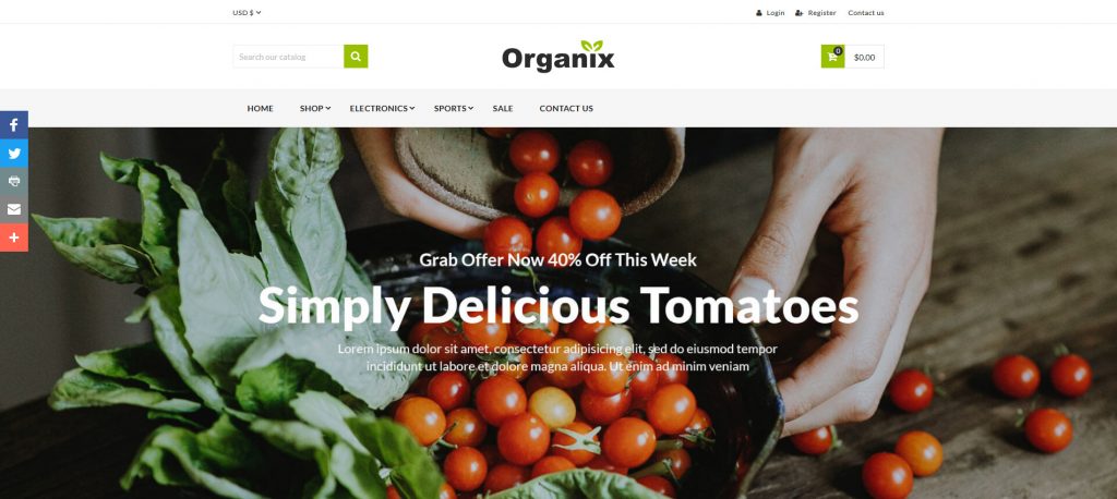 Best Mobile Ready Organic Food PrestaShop Templates