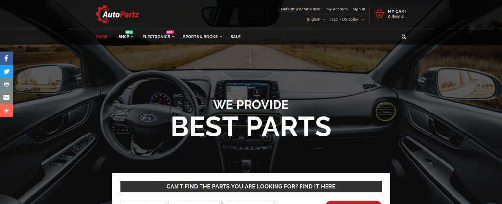 Best Premium Auto Parts Store Magento 2 Themes