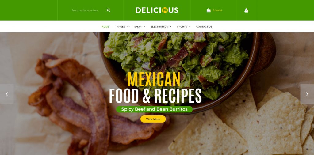 Top Food & Beverages Magento 2 Templates
