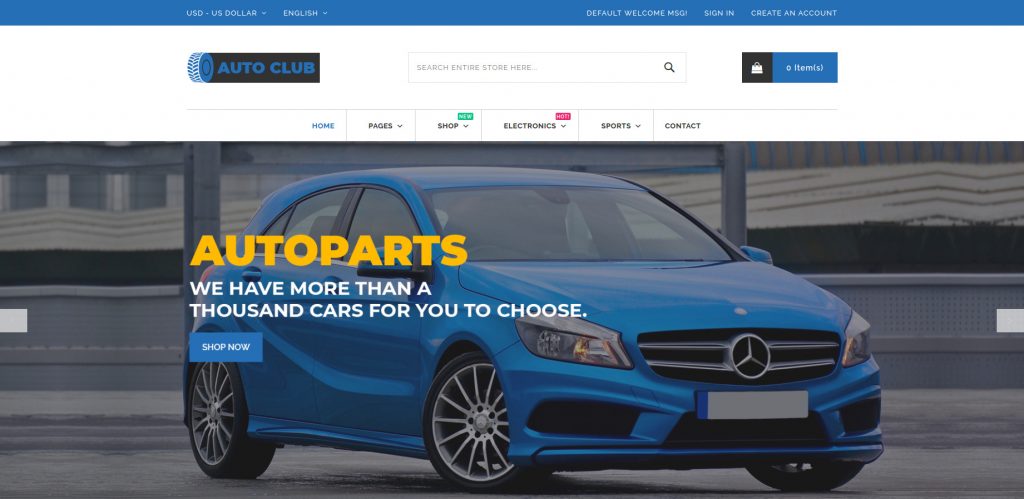 Best Premium Auto Parts Store Magento 2 Themes