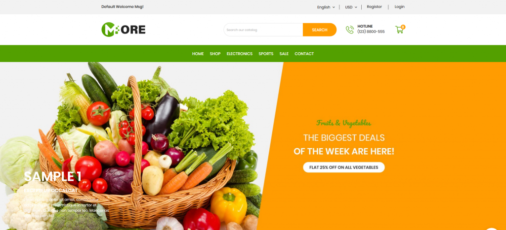 Best Mobile Ready Organic Food PrestaShop Templates
