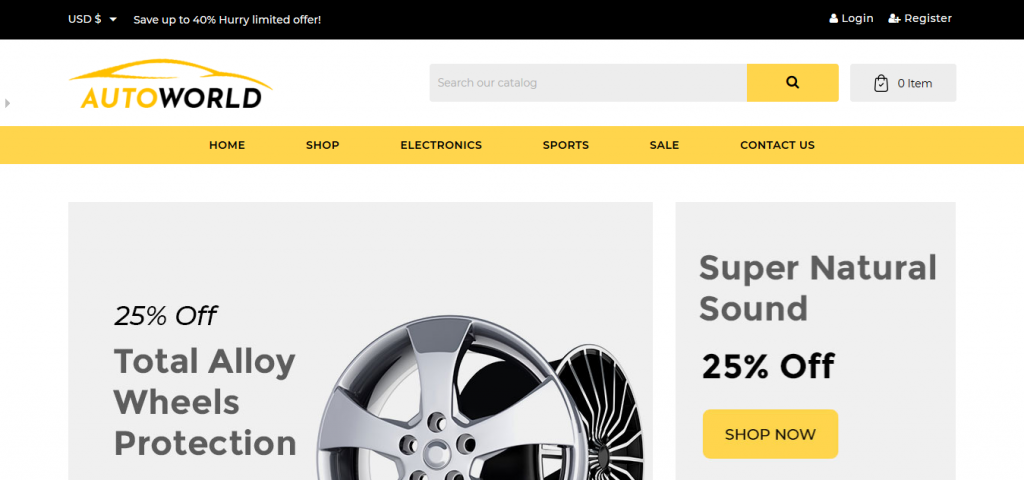  Auto Parts Store PrestaShop Templates