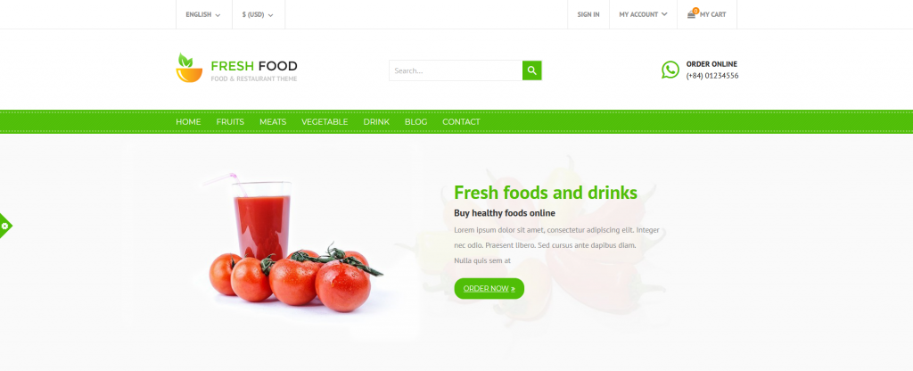 Best Mobile Ready Organic Food PrestaShop Templates