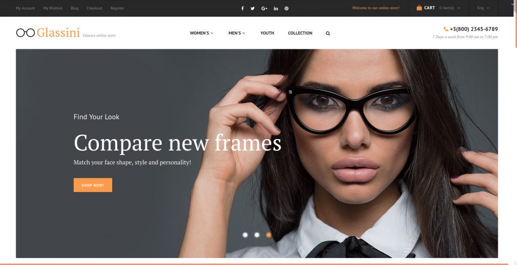 Best Mobile Ready Optical & Lens Magento 2 Themes