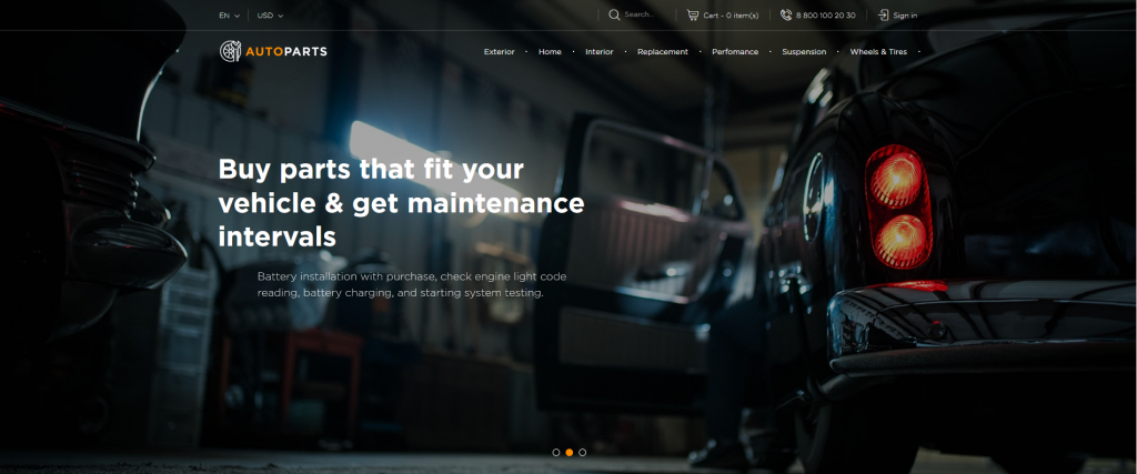 Top Auto Parts Store PrestaShop Templates