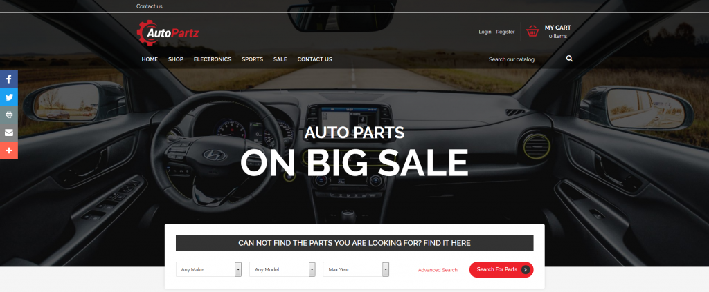 Top Auto Parts Store PrestaShop Templates