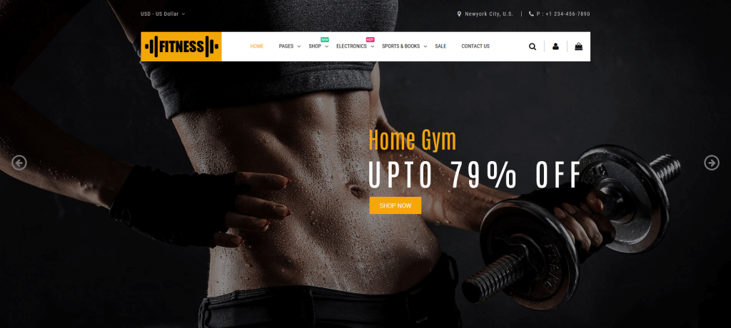 Fitness - Sports & Fitness Magento 2 Theme