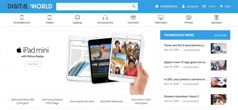 Digital World - Sectioned Responsive Shopify Theme for Electronics & Hi-Tech Store
